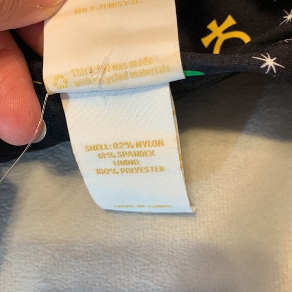 Sailor Moon Luna Symbols Skirted Swim Bottoms hot topic black multicolor XL - Picture 8 of 12